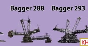 So sánh kích thước những cỗ máy xây dựng lớn nhất