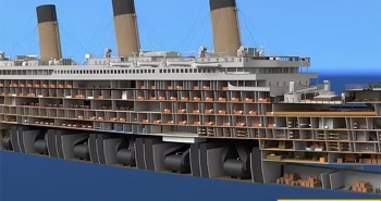 Mặt cắt hé lộ thiết kế tàu Titanic trước khi gặp nạn