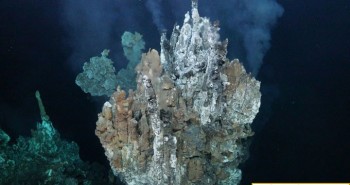Cánh đồng miệng phun thủy nhiệt dài 600m dưới biển