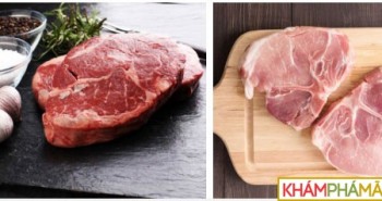 Thịt bò với thịt lợn khi nấu chín khác gì nhau?